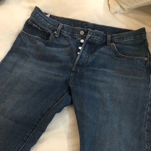 Levi’s 501  button fly cropped  jeans